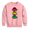 thumbnail image 1 of Instant Message - Traffic Light Cars - Toddler & Youth Crewneck Fleece Sweatshirt, 1 of 5