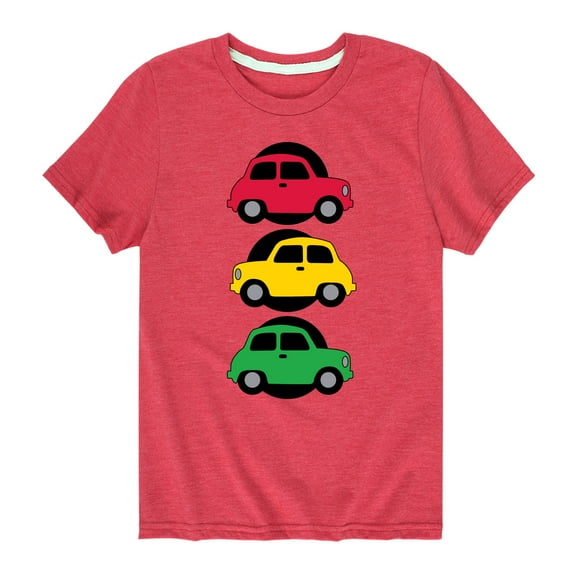 Instant Message - Traffic Light Cars - Toddler & Youth Short Sleeve Graphic T-Shirt