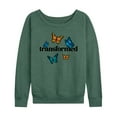 thumbnail image 1 of Instant Message - Transformed Butterflies - Women's Lightweight French Terry Long Sleeve Shirt, 1 of 6