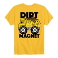 thumbnail image 1 of Instant Message - Transportation - Dirt Magnet - Toddler & Youth Short Sleeve T-Shirt, 1 of 6