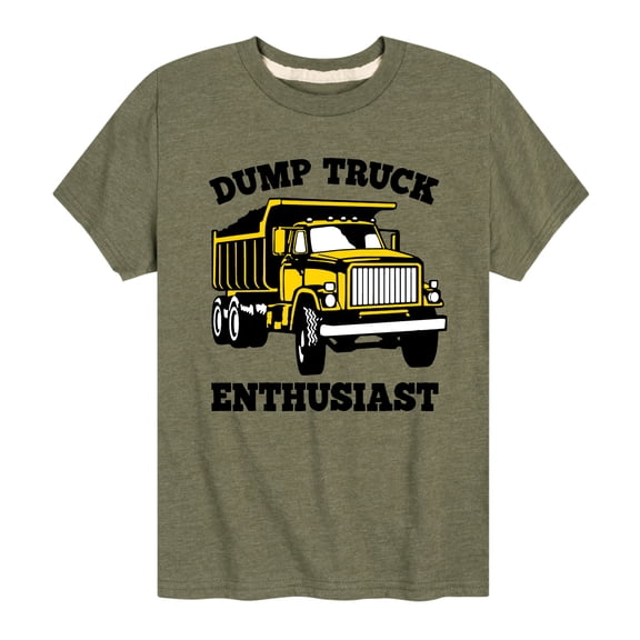Instant Message - Transportation - Dump Truck Enthusiast - Toddler & Youth Short Sleeve T-Shirt