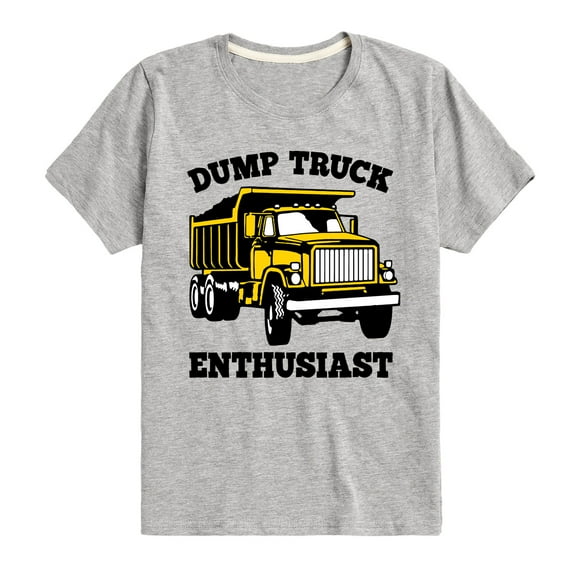 Instant Message - Transportation - Dump Truck Enthusiast - Toddler & Youth Short Sleeve T-Shirt
