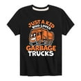 thumbnail image 1 of Instant Message - Transportation - Loves Garbage Trucks - Toddler & Youth Short Sleeve T-Shirt, 1 of 6
