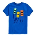 thumbnail image 1 of Instant Message - Transportation - Race Cars Race - Toddler & Youth Short Sleeve T-Shirt, 1 of 6