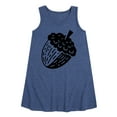 thumbnail image 1 of Instant Message - Tree And Acorn - Toddler & Youth Girls A-line Dress, 1 of 6