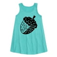 thumbnail image 1 of Instant Message - Tree And Acorn - Toddler & Youth Girls A-line Dress, 1 of 5