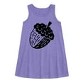 thumbnail image 1 of Instant Message - Tree And Acorn - Toddler & Youth Girls A-line Dress, 1 of 5
