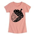 thumbnail image 1 of Instant Message - Tree And Acorn - Toddler & Youth Girls Short Sleeve Graphic T-Shirt, 1 of 6