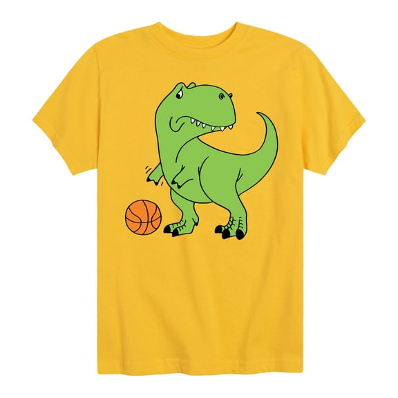 Instant Message - Trex Basketball - Toddler & Youth Short Sleeve Graphic T-Shirt