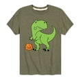 thumbnail image 1 of Instant Message - Trex Basketball - Toddler & Youth Short Sleeve Graphic T-Shirt, 1 of 6