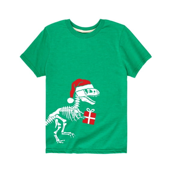 Instant Message - Trex Christmas Side Hit - Youth Short Sleeve Tee