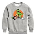 thumbnail image 1 of Instant Message - Trex Motorcycle - Toddler & Youth Crewneck Fleece Sweatshirt, 1 of 6