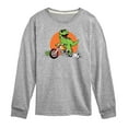thumbnail image 1 of Instant Message - Trex Motorcycle - Toddler & Youth Long Sleeve Graphic T-Shirt, 1 of 6