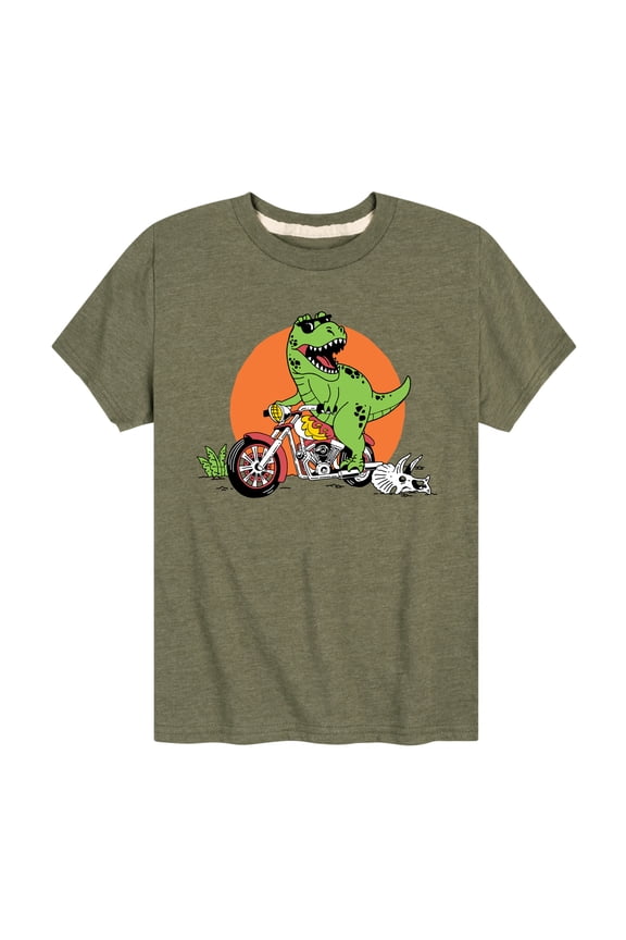 - Trex Motorcycle - Toddler & Youth Short Sleeve Graphic T-Shirt