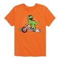 thumbnail image 1 of Instant Message - Trex Motorcycle - Toddler & Youth Short Sleeve Graphic T-Shirt, 1 of 6