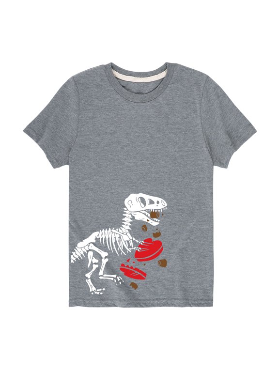 - Trex Valentine's Side Hit Boys' Short Sleeve Graphic T-Shirt