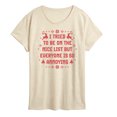 thumbnail image 1 of Instant Message - Tried To Nice List - Women's Short Sleeve Graphic T-Shirt, 1 of 5