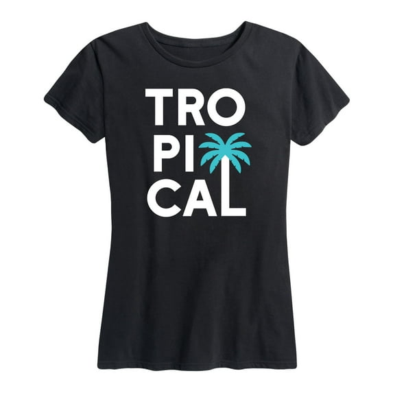 Instant Message - Tropical Stacked - Women's Short Sleeve Graphic T-Shirt