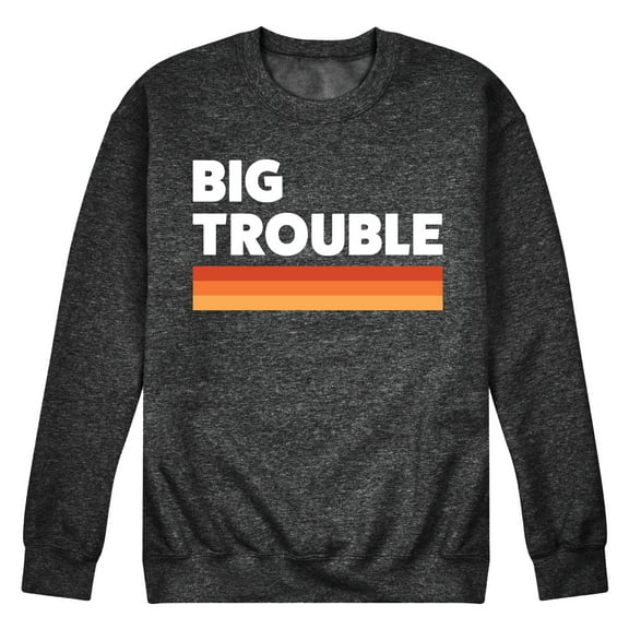Instant Message - Trouble Big - Men's Crew Neck Fleece Pullover