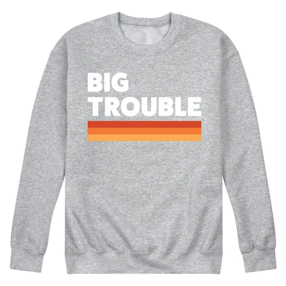 Instant Message - Trouble Big - Men's Crew Neck Fleece Pullover