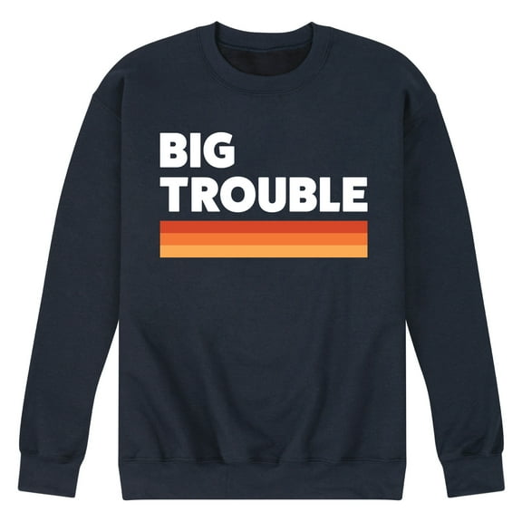 Instant Message - Trouble Big - Men's Crew Neck Fleece Pullover