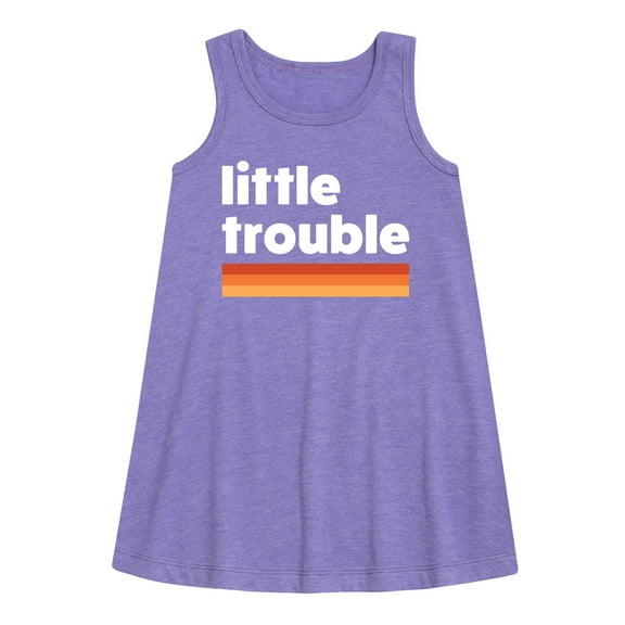 Instant Message - Trouble Little - Toddler & Youth Girls A-line Dress