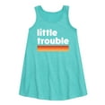 thumbnail image 1 of Instant Message - Trouble Little - Toddler & Youth Girls A-line Dress, 1 of 5