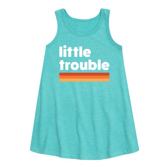 Instant Message - Trouble Little - Toddler & Youth Girls A-line Dress