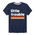 thumbnail image 1 of Instant Message - Trouble Little - Toddler & Youth Short Sleeve Graphic T-Shirt, 1 of 6
