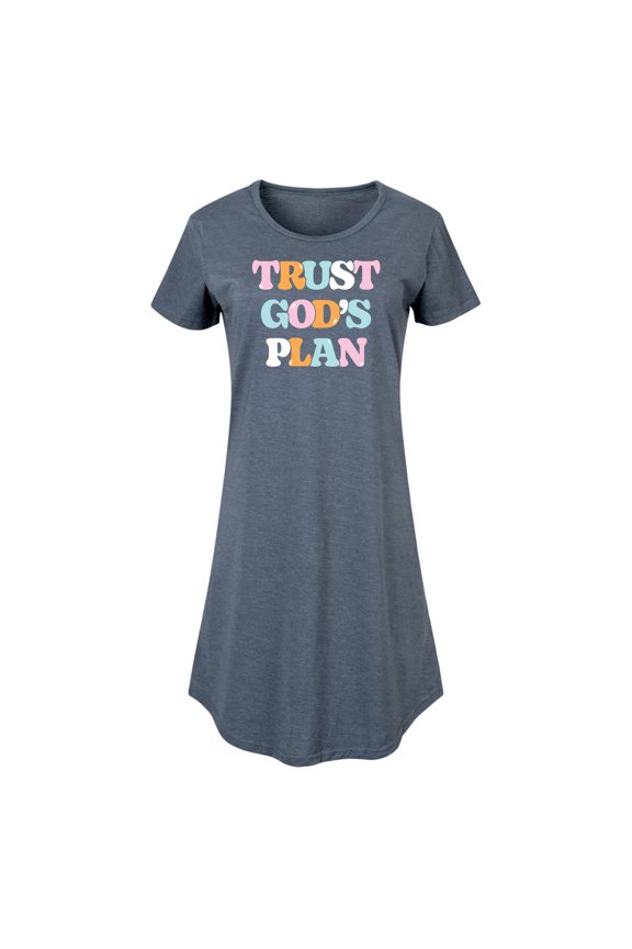 - Trust God's Plan Graphic T-shirt Dress