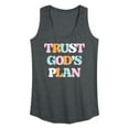 thumbnail image 1 of Instant Message - Trust God's Plan - Women's Racerback Tank Top, 1 of 6