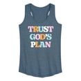thumbnail image 1 of Instant Message - Trust God's Plan - Women's Racerback Tank Top, 1 of 6