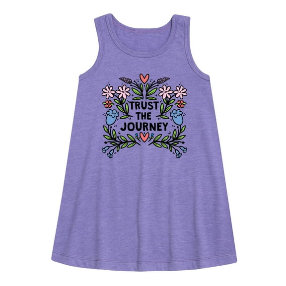 Instant Message - Trust The Journey  - Toddler & Youth Girls A-line Dress