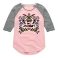 thumbnail image 1 of Instant Message - Trust The Journey  - Toddler & Youth Girls Raglan Graphic T-Shirt, 1 of 5
