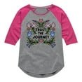 thumbnail image 1 of Instant Message - Trust The Journey  - Toddler & Youth Girls Raglan Graphic T-Shirt, 1 of 6