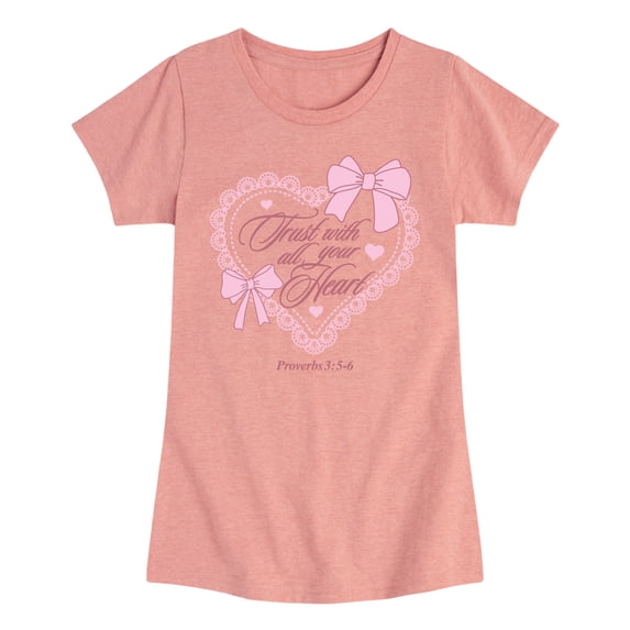 Instant Message - Trust With All Your Heart Fitted Short Sleeve Graphic T-Shirt
