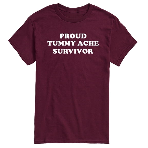 Instant Message - Tummy Ache Survivor - Men's Short Sleeve Graphic T-Shirt
