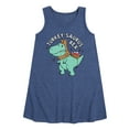 thumbnail image 1 of Instant Message - Turkeysaurus Rex - Toddler & Youth Girls A-line Dress, 1 of 6