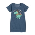 thumbnail image 1 of Instant Message - Turkeysaurus Rex - Toddler & Youth Girls Raglan Graphic T-Shirt, 1 of 6