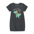 thumbnail image 1 of Instant Message - Turkeysaurus Rex - Toddler & Youth Girls Raglan Graphic T-Shirt, 1 of 5