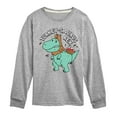 thumbnail image 1 of Instant Message - Turkeysaurus Rex - Toddler & Youth Long Sleeve Graphic T-Shirt, 1 of 6