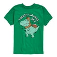 thumbnail image 1 of Instant Message - Turkeysaurus Rex - Toddler & Youth Short Sleeve Graphic T-Shirt, 1 of 6