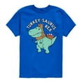 thumbnail image 1 of Instant Message - Turkeysaurus Rex - Toddler & Youth Short Sleeve Graphic T-Shirt, 1 of 6