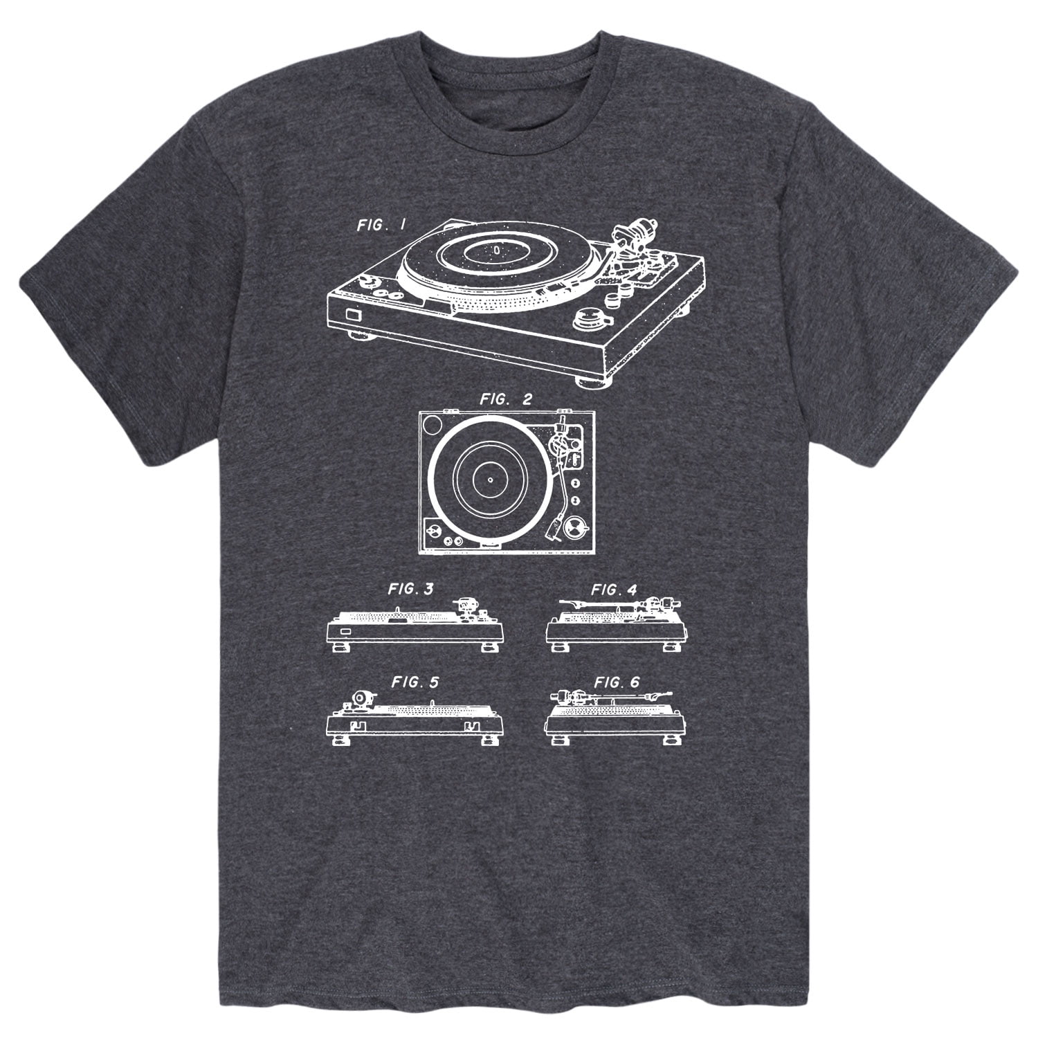 Instant Message Turntable Diagram Men's Short Sleeve Graphic T
