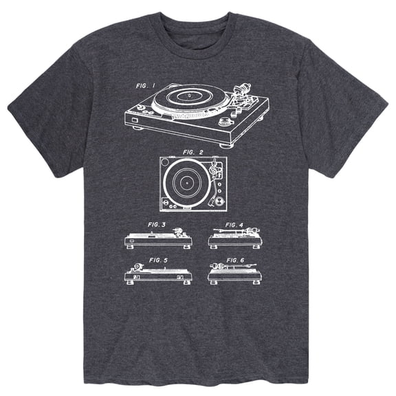 Instant Message - Turntable Diagram - Men's Short Sleeve Graphic T-Shirt
