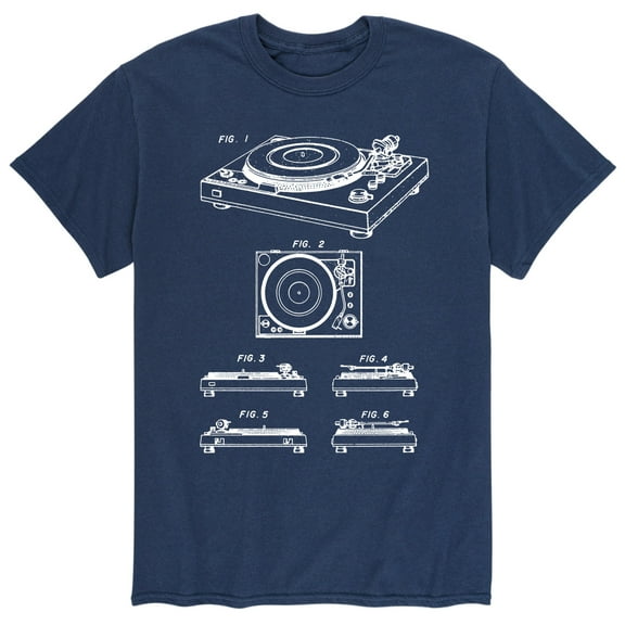 Instant Message - Turntable Diagram - Men's Short Sleeve Graphic T-Shirt