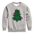 thumbnail image 1 of Instant Message - Turtle Tree Stack Christmas - Toddler & Youth Crewneck Fleece Sweatshirt, 1 of 6