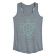 thumbnail image 1 of Instant Message - Nautical Sea Turtle - Women's Short Sleeve Graphic T-Shirt, 1 of 6