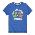 thumbnail image 1 of Instant Message - Twinasaurus Wrecks - Kids Short Sleeve T-Shirt, 1 of 5