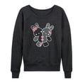 thumbnail image 1 of Instant Message - Two Bunnies Plushie - Women's French Terry Pullover Long Sleeve Shirt, 1 of 6